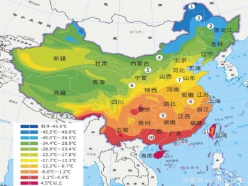 中國耐寒區位圖，養護月季對號入座